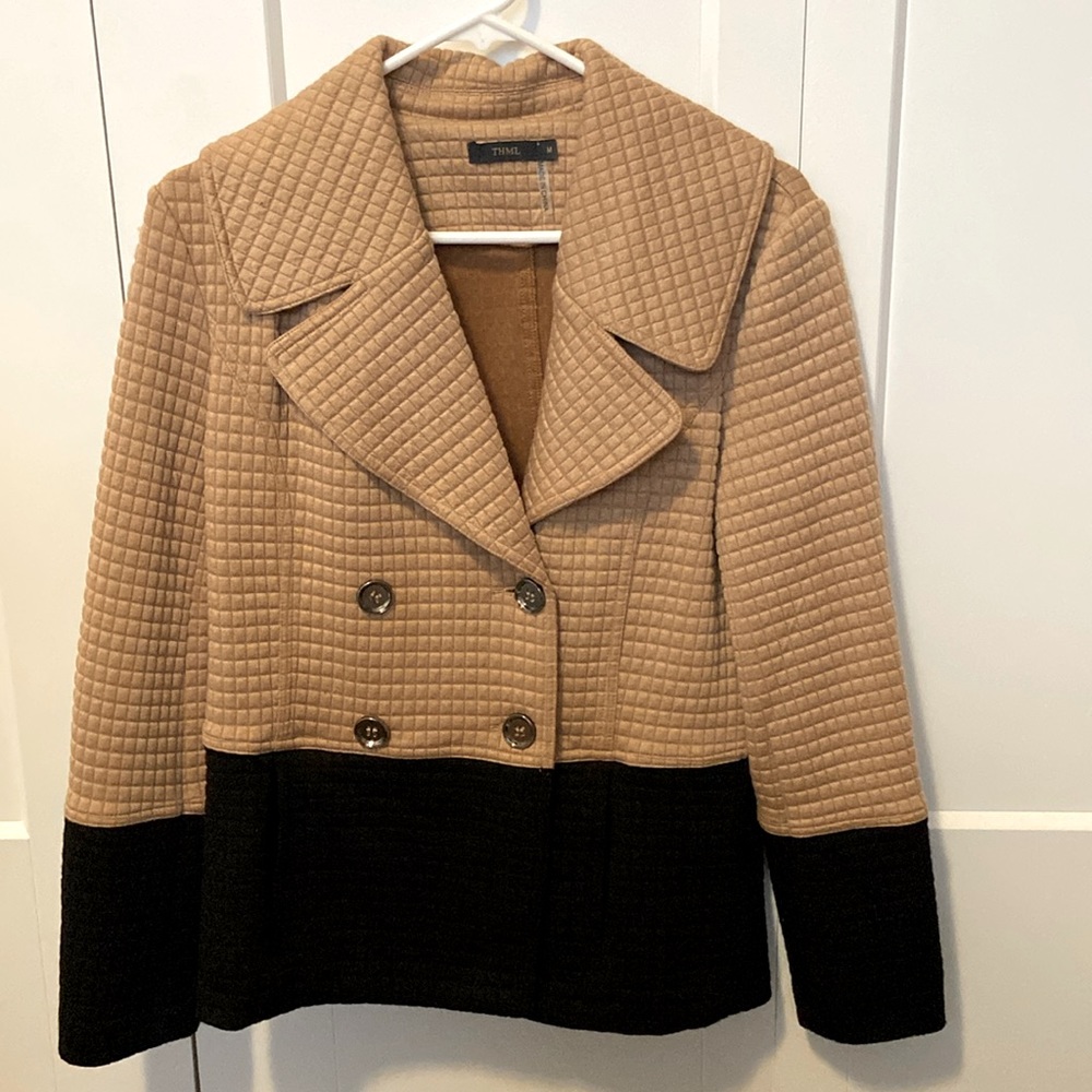 Textured Color Block Coat- Perfect For Fall! - image 1